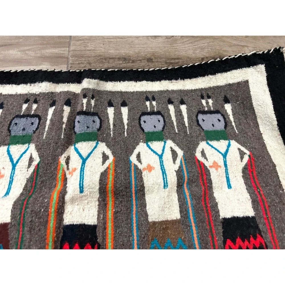 Authentic Navajo‎ Diné Yei Pictorial Weaving - 35